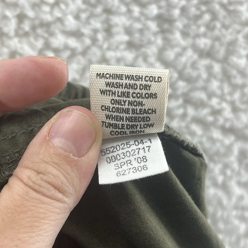 Y2K 90s Old Navy Women's Size 10 Low Rise Bermuda Shorts Green Vintage Preppy